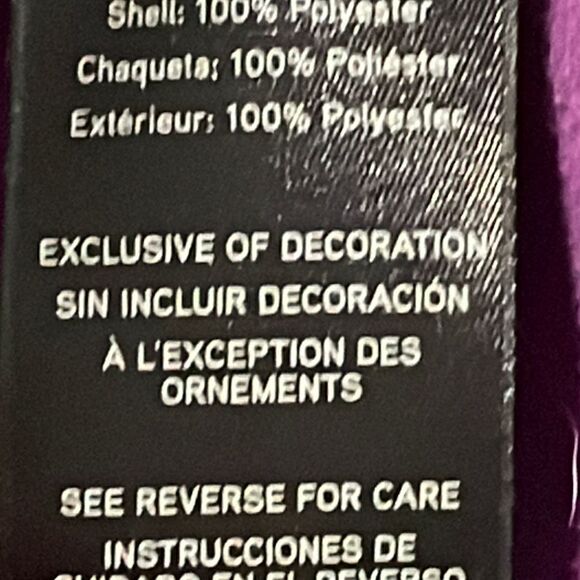 High Sierra purple zip front jacket with four pockets size Large NWOT - Picture 13 of 13